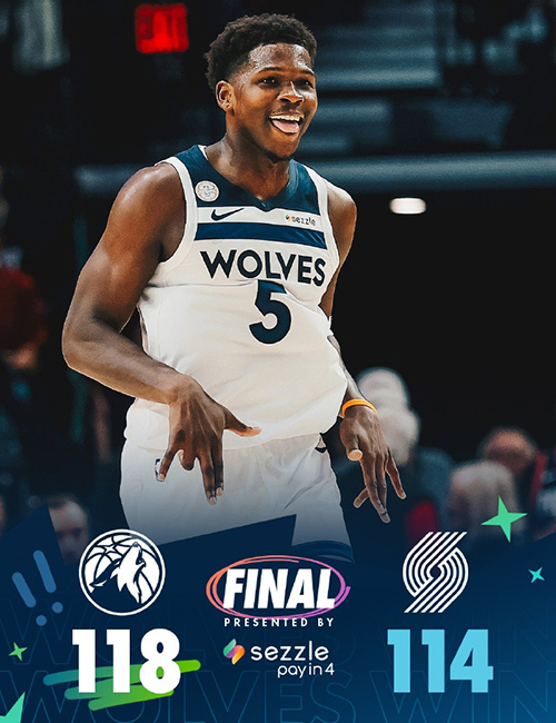 10月23日 NBA常规赛 森林狼vs开拓者 全场录像及集锦