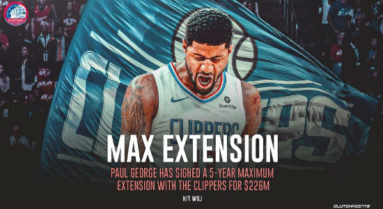 保罗-乔治续约<a href=/lanqiuxg/clippers/ target=_blank class=infotextkey>快船</a>