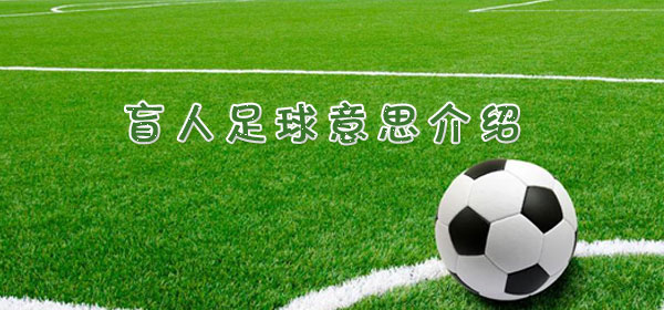 足球专业术语-盲人足球意思介绍