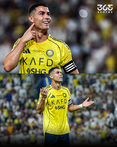 梅罗对决再上演！C罗进球后手势回应球迷高呼<a href=/star-player/zuqiuxg/119.html target=_blank class=infotextkey>梅西</a>，摇头摊手成焦点