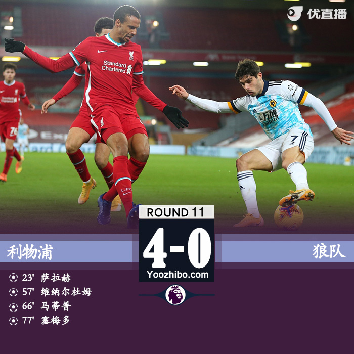 <a href=/zuqiuxg/liverpool/ target=_blank class=infotextkey>利物浦</a>4-0狼队
